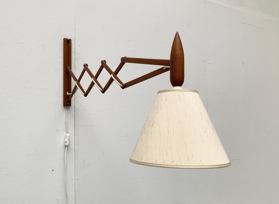 Mid-Century Danish Teak Scissor Wall Lamp from Le Klint-UAH-1015714