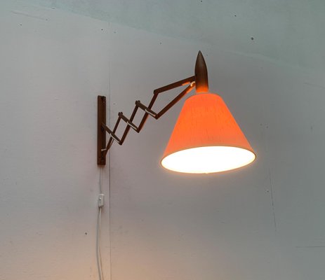 Mid-Century Danish Teak Scissor Wall Lamp from Le Klint-UAH-1015714