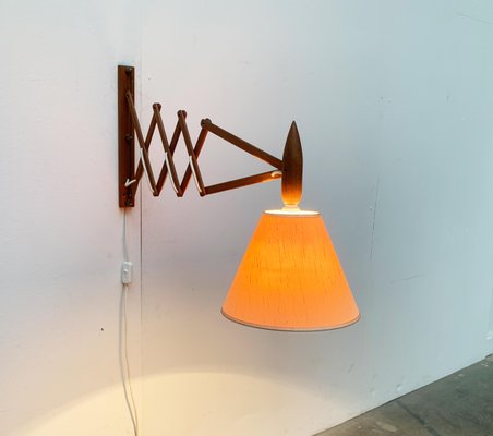 Mid-Century Danish Teak Scissor Wall Lamp from Le Klint-UAH-1015714