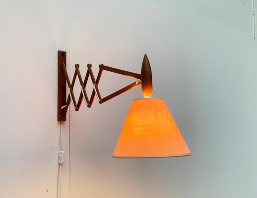 Mid-Century Danish Teak Scissor Wall Lamp from Le Klint-UAH-1015714