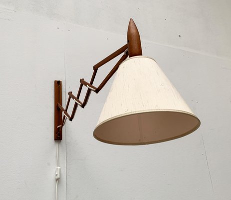 Mid-Century Danish Teak Scissor Wall Lamp from Le Klint-UAH-1015714