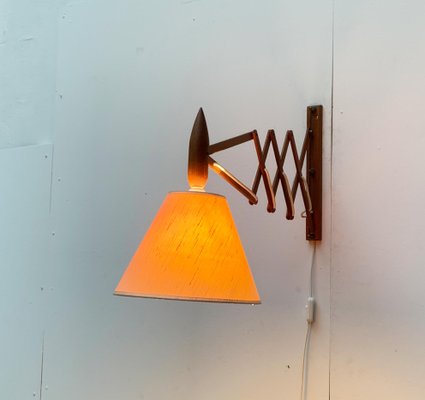 Mid-Century Danish Teak Scissor Wall Lamp from Le Klint-UAH-1015714