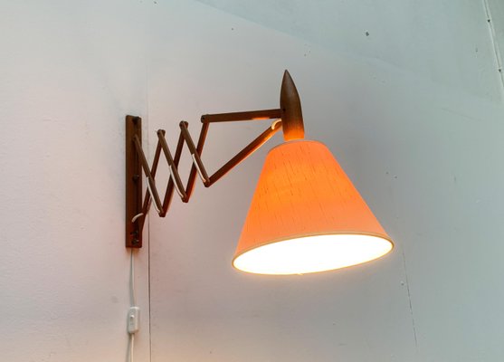 Mid-Century Danish Teak Scissor Wall Lamp from Le Klint-UAH-1015714