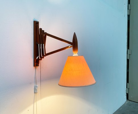 Mid-Century Danish Teak Scissor Wall Lamp from Le Klint-UAH-1015714