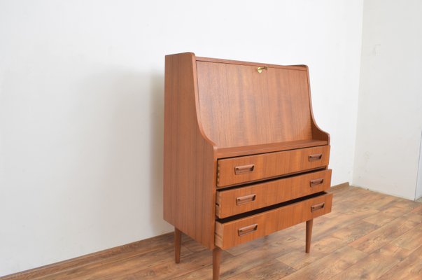 Mid-Century Danish Teak Secretary by Gunnar Nielsen for Tibergaard, 1960s-LOT-2038179