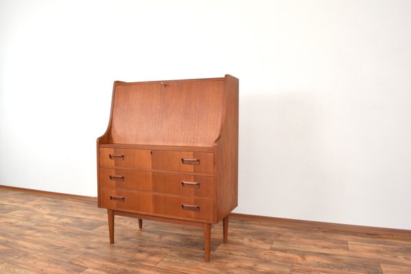 Mid-Century Danish Teak Secretary by Gunnar Nielsen for Tibergaard, 1960s-LOT-1989401