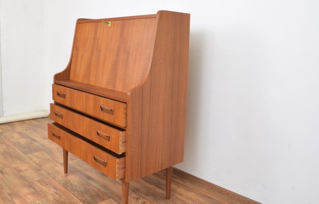 Mid-Century Danish Teak Secretary by Gunnar Nielsen for Tibergaard, 1960s-LOT-2038179