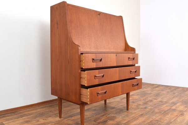 Mid-Century Danish Teak Secretary by Gunnar Nielsen for Tibergaard, 1960s-LOT-1989401