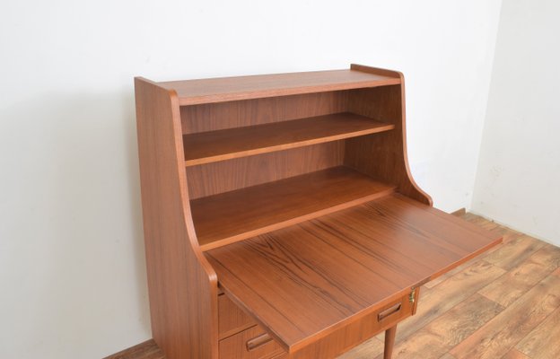 Mid-Century Danish Teak Secretary by Gunnar Nielsen for Tibergaard, 1960s-LOT-2038179