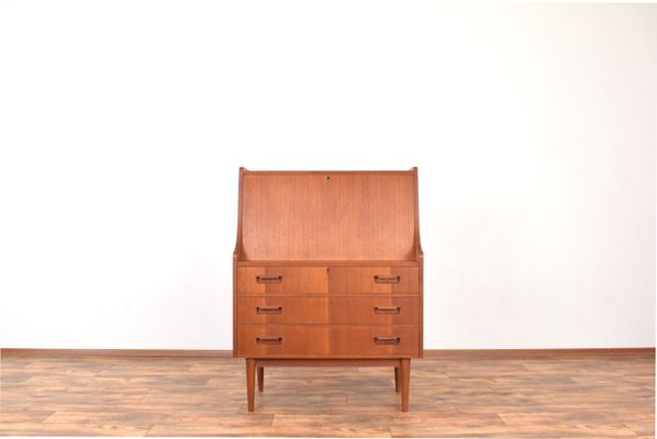 Mid-Century Danish Teak Secretary by Gunnar Nielsen for Tibergaard, 1960s-LOT-1989401