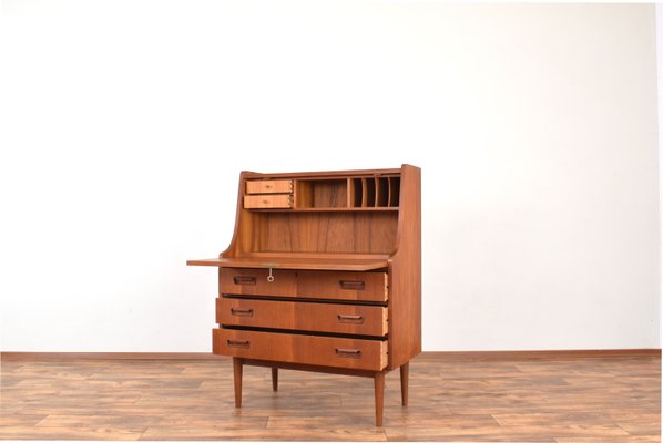 Mid-Century Danish Teak Secretary by Gunnar Nielsen for Tibergaard, 1960s-LOT-1989401