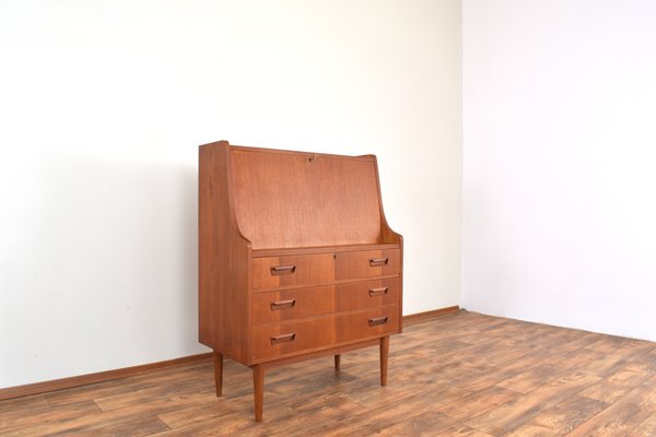 Mid-Century Danish Teak Secretary by Gunnar Nielsen for Tibergaard, 1960s-LOT-1989401