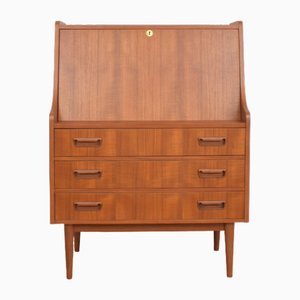 Mid-Century Danish Teak Secretary by Gunnar Nielsen for Tibergaard, 1960s-LOT-2038179