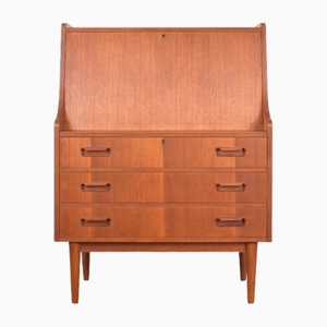 Mid-Century Danish Teak Secretary by Gunnar Nielsen for Tibergaard, 1960s-LOT-1989401