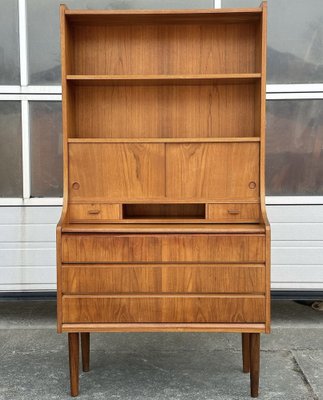 Mid-Century Danish Teak Secretary with Drawers and Desk, 1960s-GON-1757242