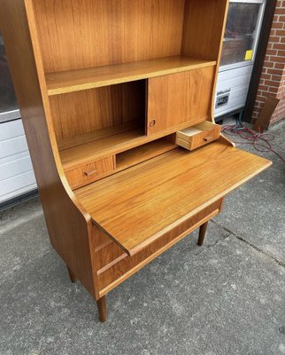 Mid-Century Danish Teak Secretary with Drawers and Desk, 1960s-GON-1757242