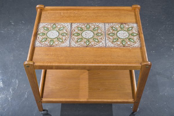 Mid-Century Danish Teak Serving Trolley, 1960s-ZZH-978735