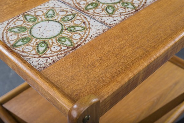 Mid-Century Danish Teak Serving Trolley, 1960s-ZZH-978735