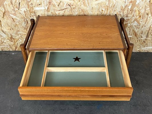 Mid-Century Danish Teak Sewing Box Side Table-EJL-1138854