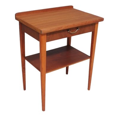 Mid-Century Danish Teak Side Table with Drawer-TCS-1823642