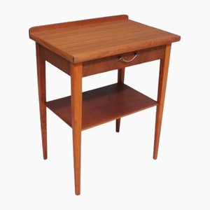 Mid-Century Danish Teak Side Table with Drawer-TCS-1823642