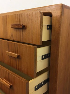 Mid-Century Danish Teak Sideboard Dresser & Mirror-EJL-1138322