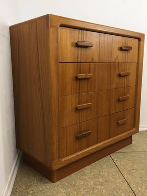 Mid-Century Danish Teak Sideboard Dresser & Mirror-EJL-1138322