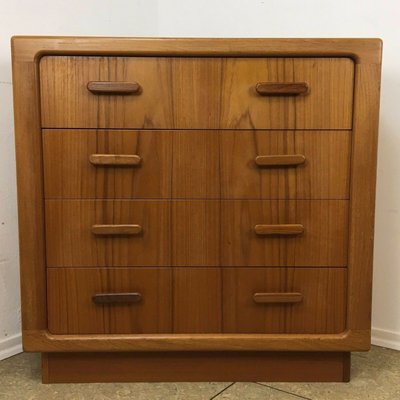 Mid-Century Danish Teak Sideboard Dresser & Mirror-EJL-1138322