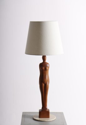 Mid-Century Danish Teak Table Lamp, 1950s-FK-1413871