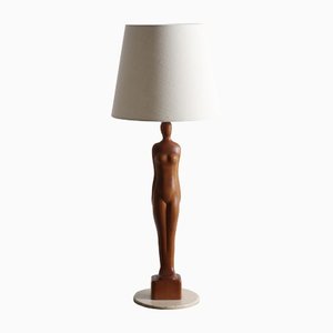 Mid-Century Danish Teak Table Lamp, 1950s-FK-1413871