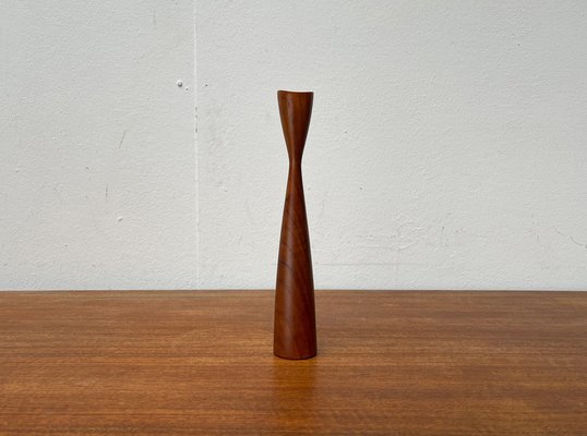 Mid-Century Danish Teak Tulip Candleholder, 1960s-UAH-1705850