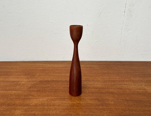 Mid-Century Danish Teak Tulip Candleholder, 1960s-UAH-1796616