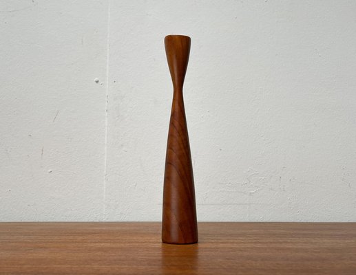 Mid-Century Danish Teak Tulip Candleholder, 1960s-UAH-1705850