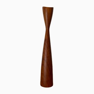 Mid-Century Danish Teak Tulip Candleholder, 1960s-UAH-1705850