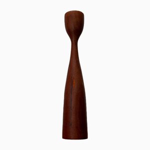 Mid-Century Danish Teak Tulip Candleholder, 1960s-UAH-1796616