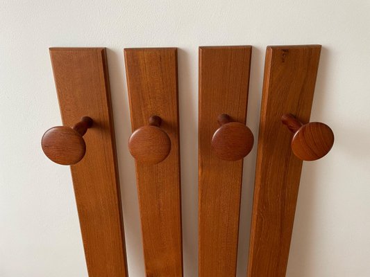 Mid-Century Danish Teak Wall Hooks by Aksel Kjersgaard, 1960s-WSA-1020578