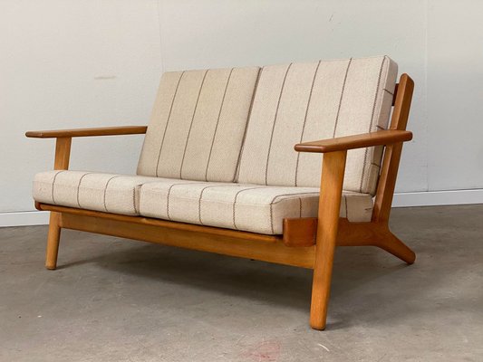 Mid-Century Danish Two-Seater Sofa in Oak by Hans J. Wegner for Getama-GON-1335308