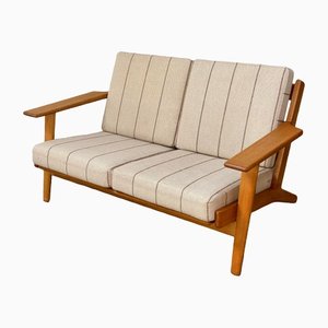 Mid-Century Danish Two-Seater Sofa in Oak by Hans J. Wegner for Getama-GON-1335308