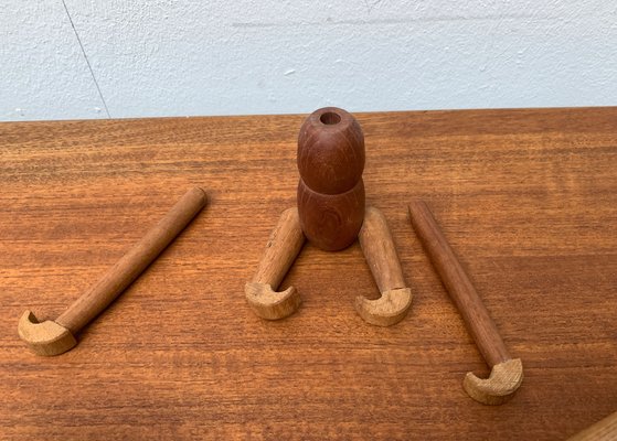 Mid-century Danish Wooden Apes, Set of 3-UAH-1189907