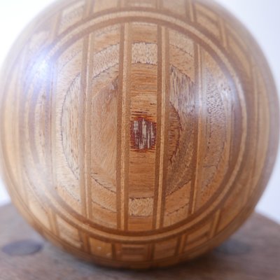 Mid-Century Danish Wooden Globe Table Lamp from Dyrlund, 1960s-JRP-702667