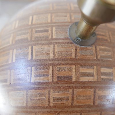 Mid-Century Danish Wooden Globe Table Lamp from Dyrlund, 1960s-JRP-702667