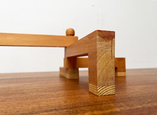 Mid-Century Danish Wooden Swivel Candleholder, 1960s-UAH-1796692