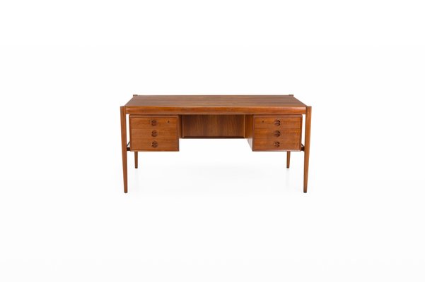 Mid-Century Danish Writing Desk attributed to Randers Møbelfabrik, 1960s-RNH-2016187