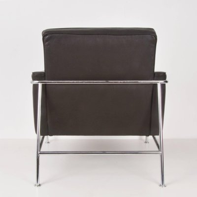 Mid-Century Dark Brown Leather Lounge Chair, 1956-JDR-1126122