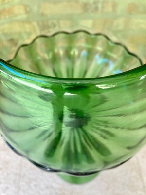 Mid-Century Decorative Green Cut Glass Cup, 1960s-NOU-819935