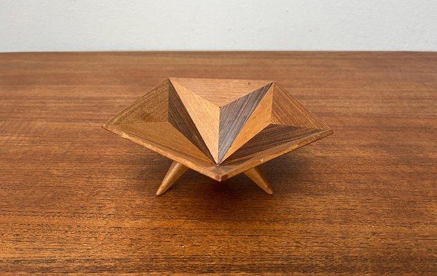 Mid-Century Decorative Wooden Tripod Bowl, 1960s-UAH-1796686