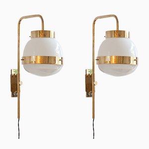 Mid-Century Delta Sconces by Sergio Mazza for Artemide, Set of 2-LPM-660277