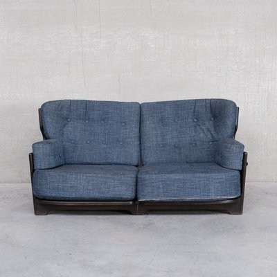 Mid-Century Denis Sofa in Oak by Guillerme Et Chamrbon-JRP-1183070