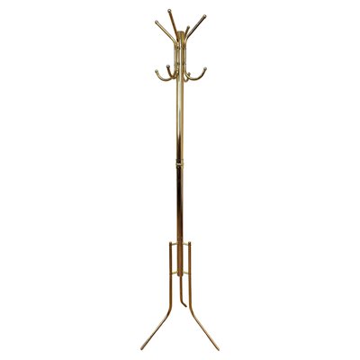 Mid-Century Design Gold Coloured Coat Hanger, 1985-TZ-2018692