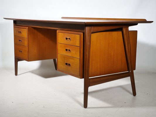 Mid-Century Desk in Teak by Arne Vodder & Anton Borg, 1960-LVS-1820258